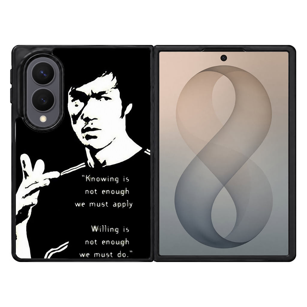 Bruce Lee Quotes Samsung Galaxy Z Fold 8 Case