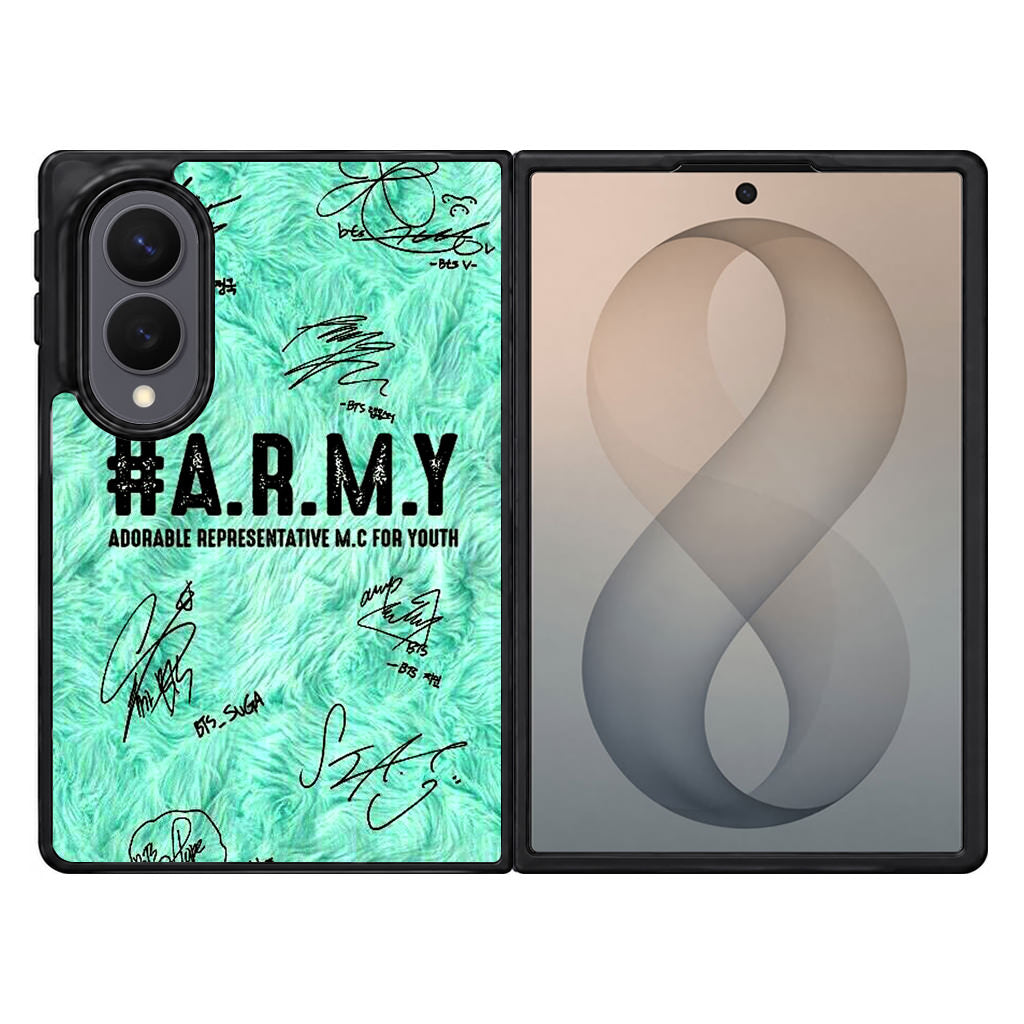 BTS Army Signature Samsung Galaxy Z Fold 8 Case