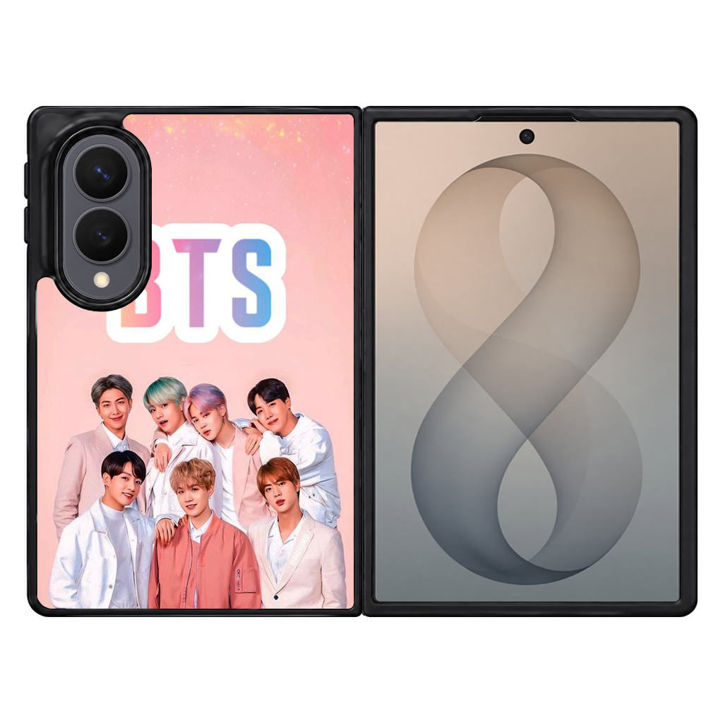 BTS Member in Pink Samsung Galaxy Z Fold 8 Case