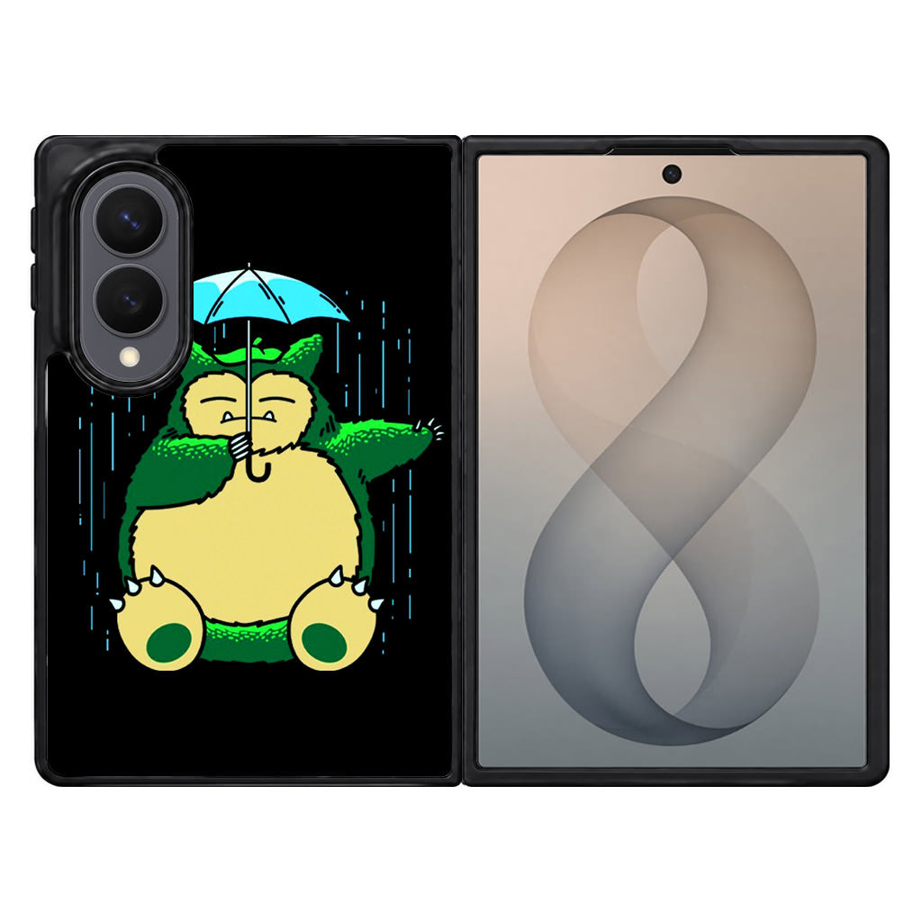Cute Snorlax Umbrella Samsung Galaxy Z Fold 8 Case