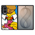 Homer Eats Donut Samsung Galaxy Z Fold 8 Case