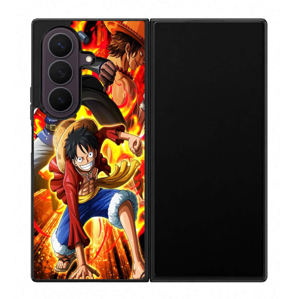 Ace Sabo Luffy Brotherhood Samsung Galaxy Z Fold 8 Ultra Case
