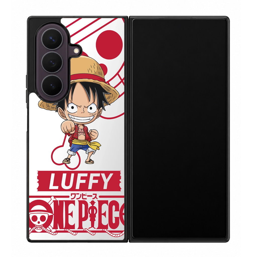 Chibi Luffy Samsung Galaxy Z Fold 8 Ultra Case