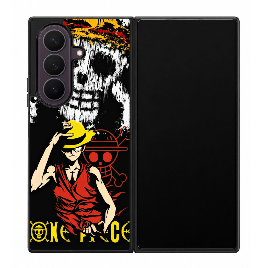 Monkey D Luffy Paint Art Samsung Galaxy Z Fold 8 Ultra Case