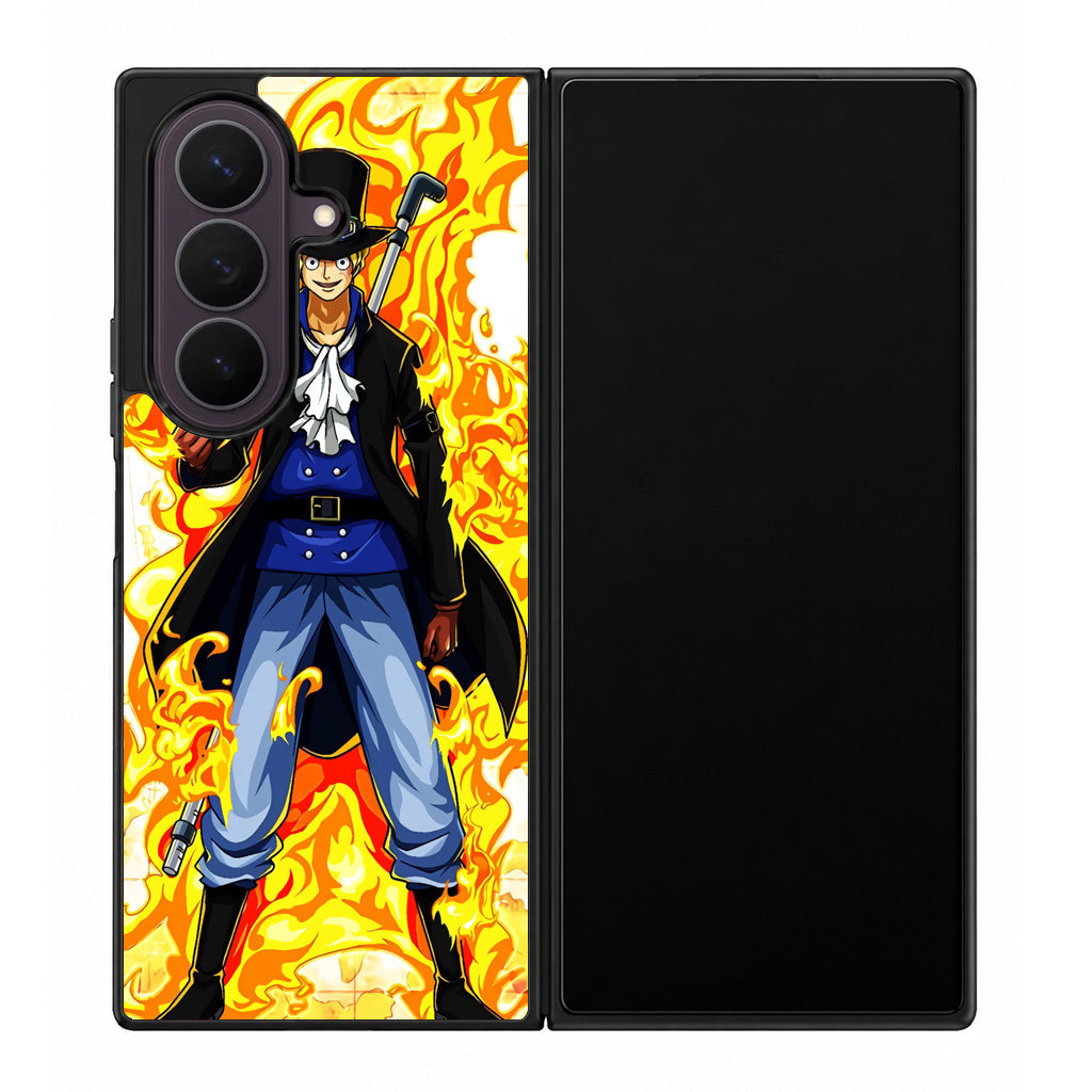 Sabo Mera Mera No Mi Samsung Galaxy Z Fold 8 Ultra Case