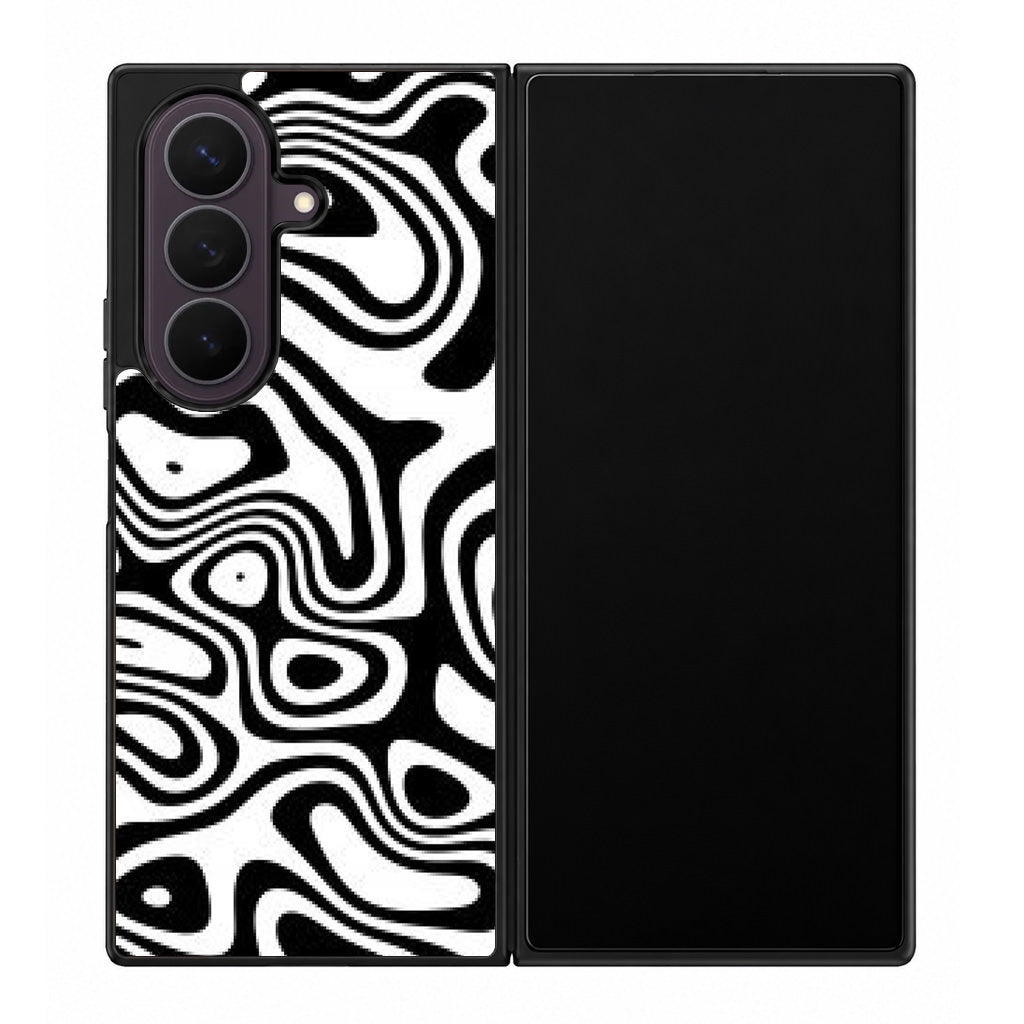 Abstract Black and White Background Samsung Galaxy Z Fold 8 Ultra Case