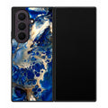 Abstract Golden Blue Paint Art Samsung Galaxy Z Fold 8 Ultra Case
