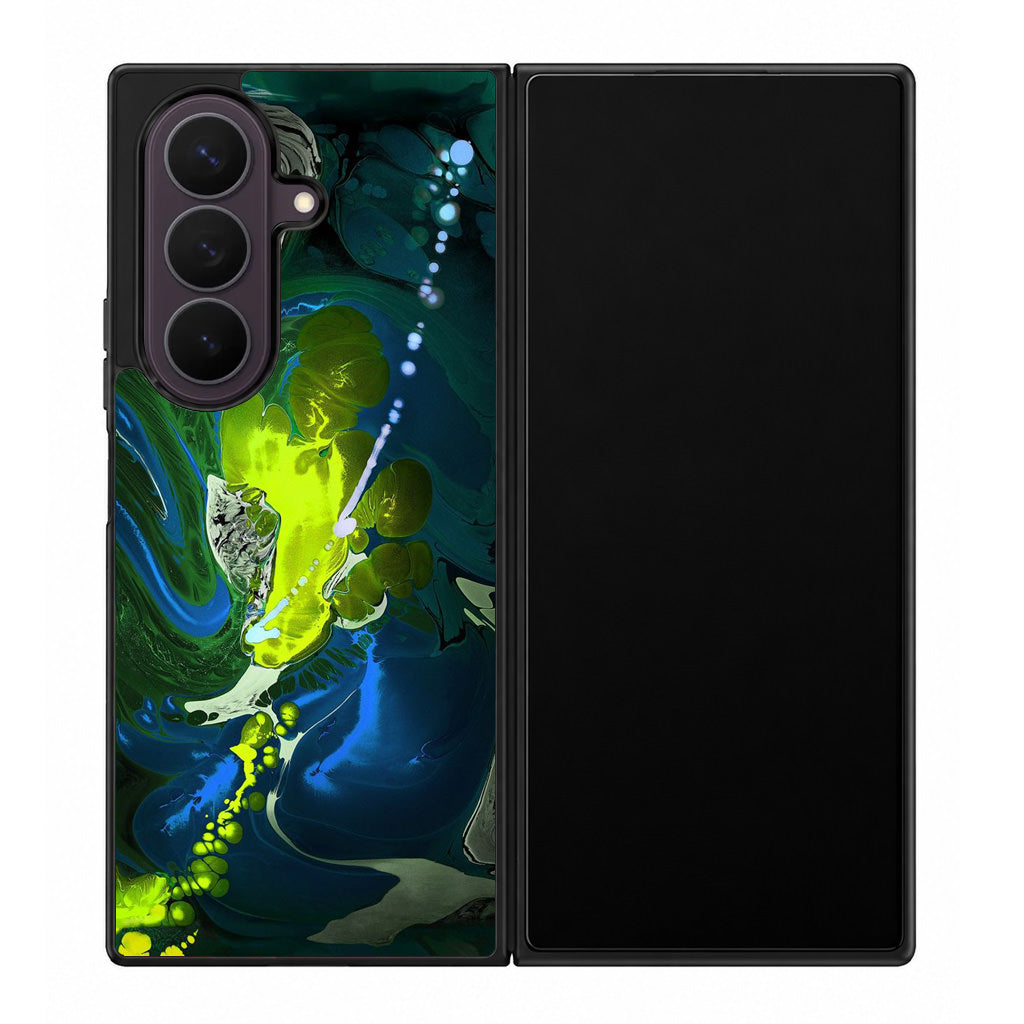 Abstract Green Blue Art Samsung Galaxy Z Fold 8 Ultra Case