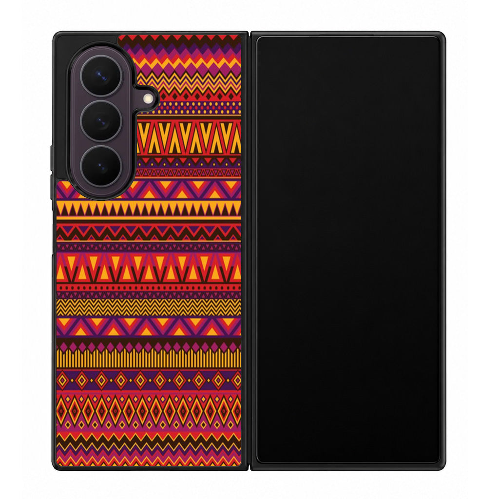 African Aztec Pattern Samsung Galaxy Z Fold 8 Ultra Case