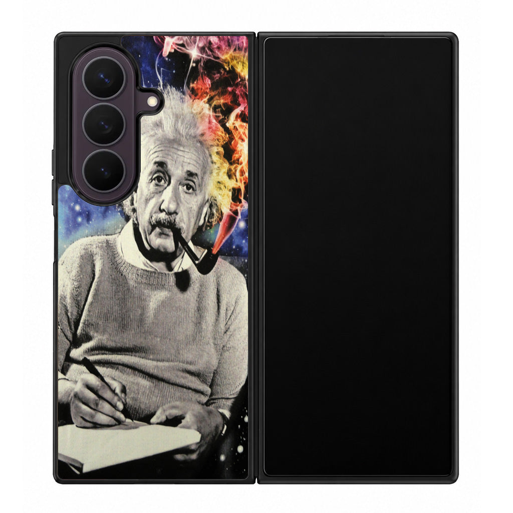 Albert Einstein Smoking Samsung Galaxy Z Fold 8 Ultra Case
