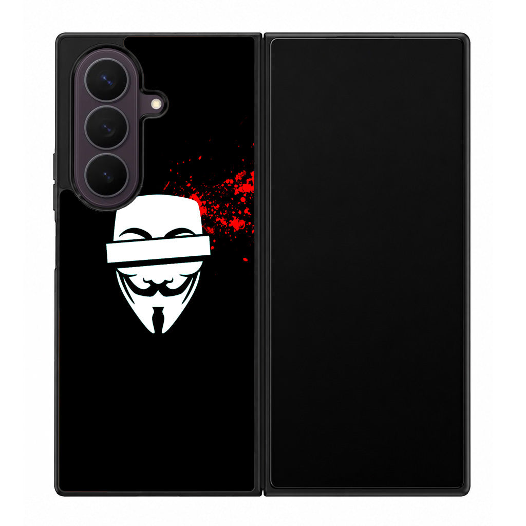 Anonymous Blood Splashes Samsung Galaxy Z Fold 8 Ultra Case