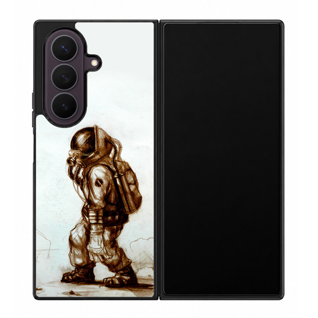 Astronaut Heavy Walk Samsung Galaxy Z Fold 8 Ultra Case