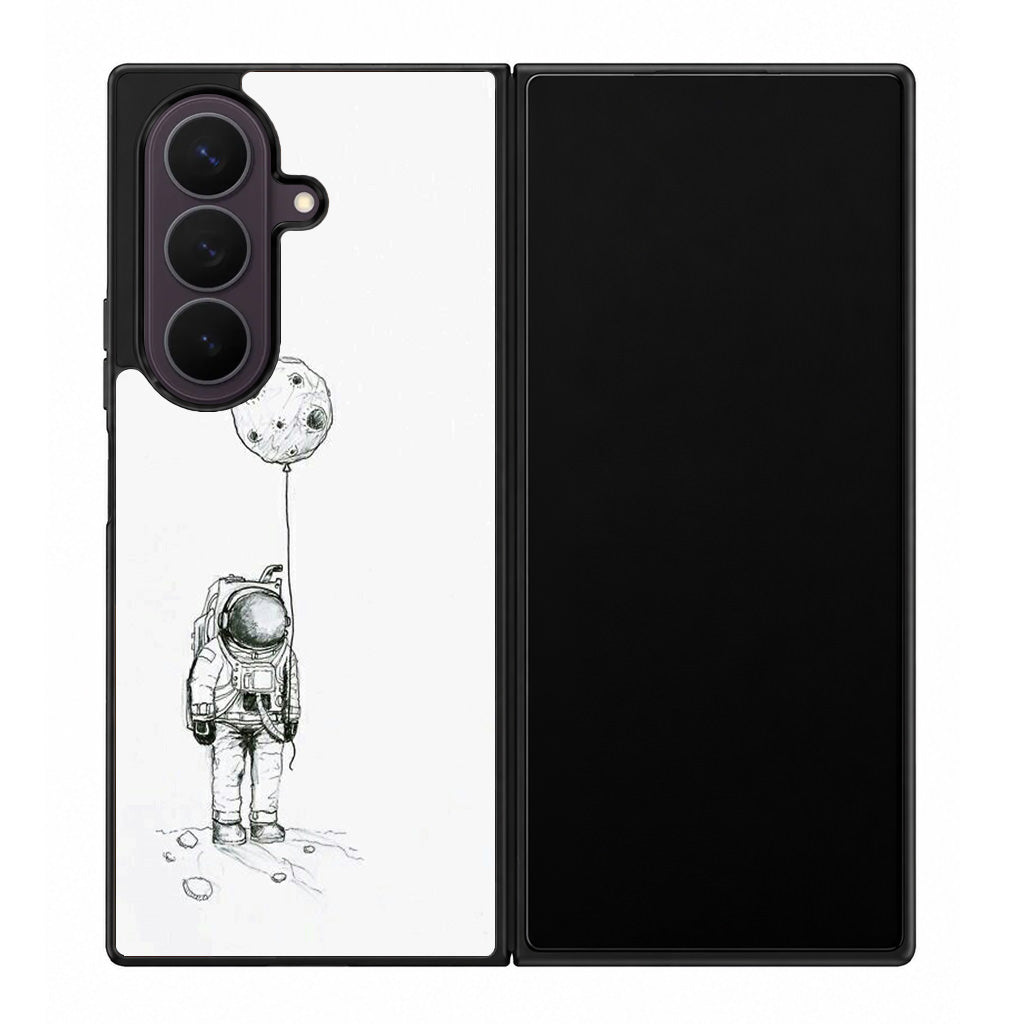 Astronaut Moon Balloon Samsung Galaxy Z Fold 8 Ultra Case