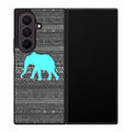Aztec Elephant Turquoise Samsung Galaxy Z Fold 8 Ultra Case