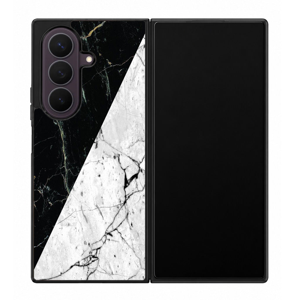 B&W Marble Samsung Galaxy Z Fold 8 Ultra Case