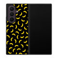 Bananas Fruit Pattern Black Samsung Galaxy Z Fold 8 Ultra Case