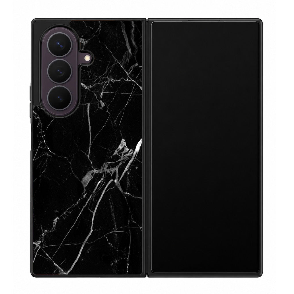 Black Marble Samsung Galaxy Z Fold 8 Ultra Case