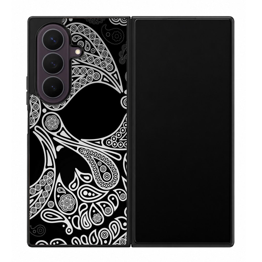 Black Skull Samsung Galaxy Z Fold 8 Ultra Case