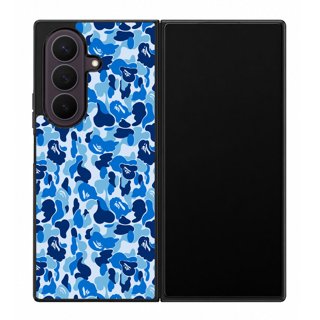 Blue Camo Samsung Galaxy Z Fold 8 Ultra Case