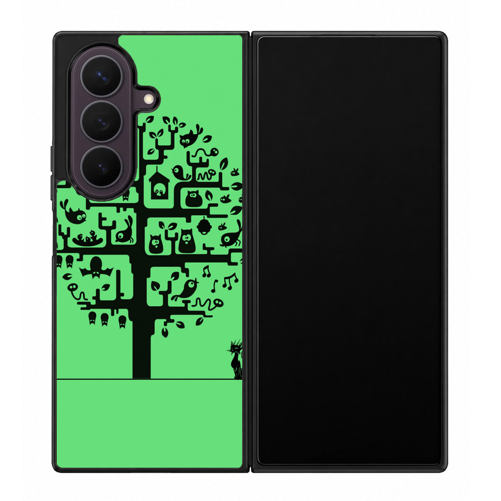 Cat Tree Samsung Galaxy Z Fold 8 Ultra Case