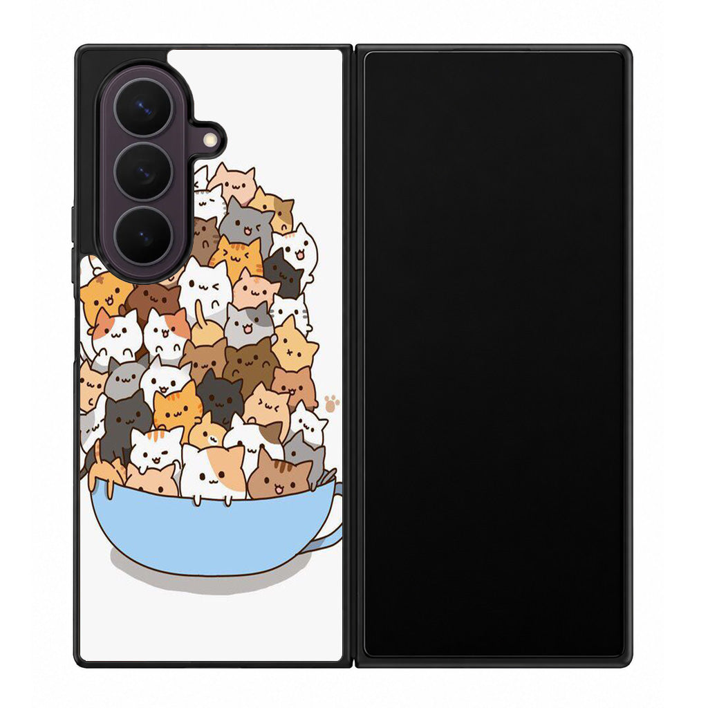 Cats on A Bowl Samsung Galaxy Z Fold 8 Ultra Case