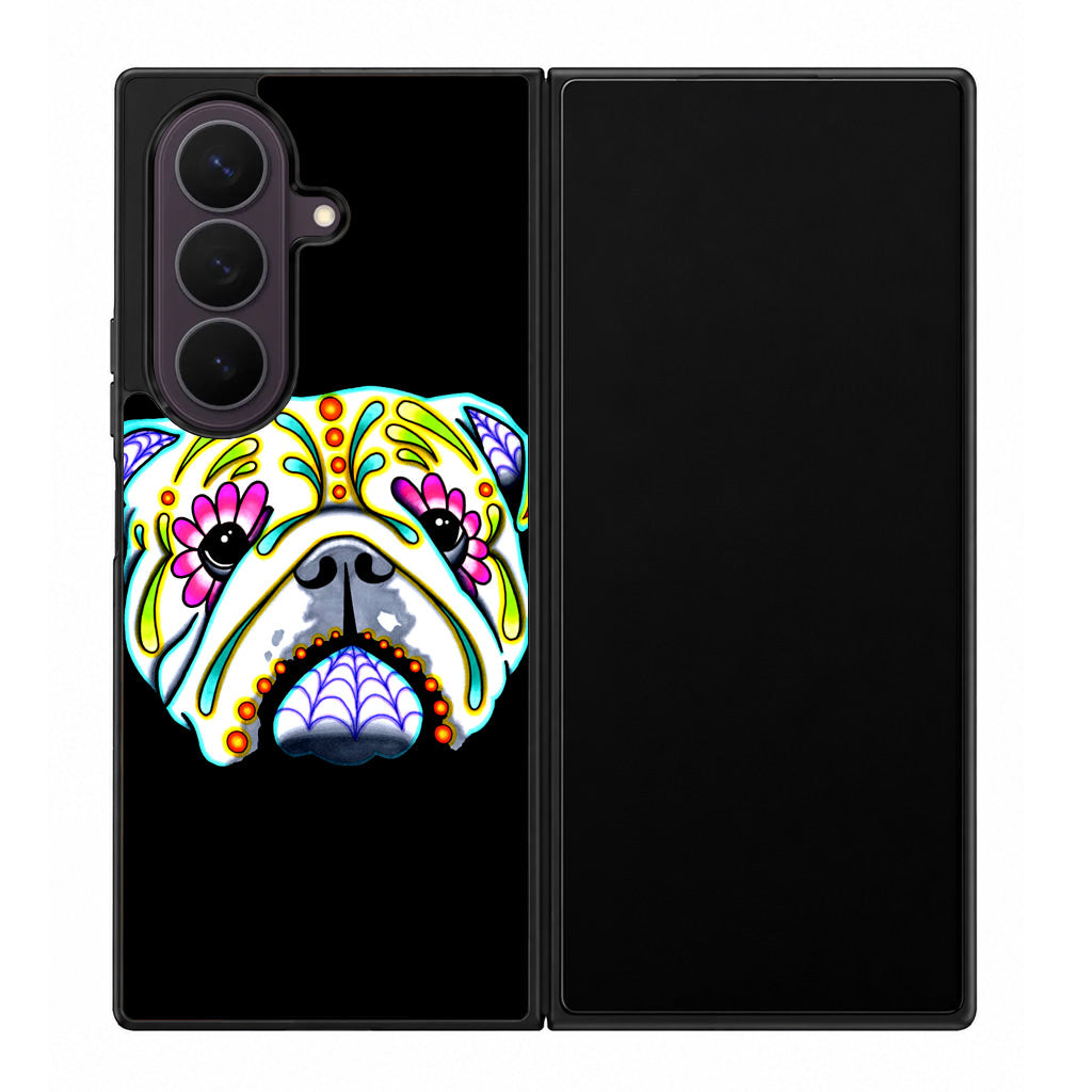 Colorful Bulldog Art Samsung Galaxy Z Fold 8 Ultra Case
