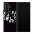 Drive German Wear Italian Drink Scotch Kiss French Samsung Galaxy Z Fold 8 Ultra Case