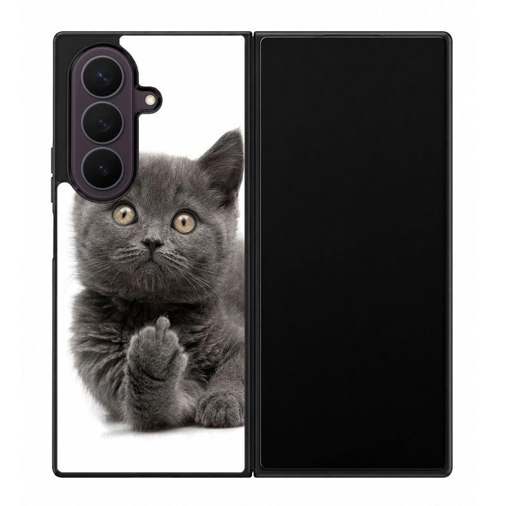 Finger British Shorthair Cat Samsung Galaxy Z Fold 8 Ultra Case