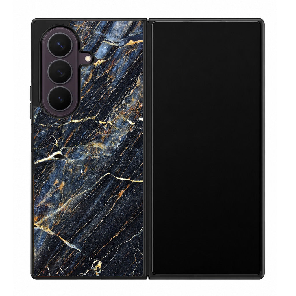 Golden Black Marble Samsung Galaxy Z Fold 8 Ultra Case