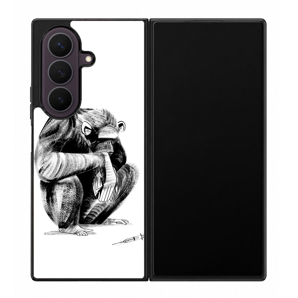 Guinea Chimp Samsung Galaxy Z Fold 8 Ultra Case