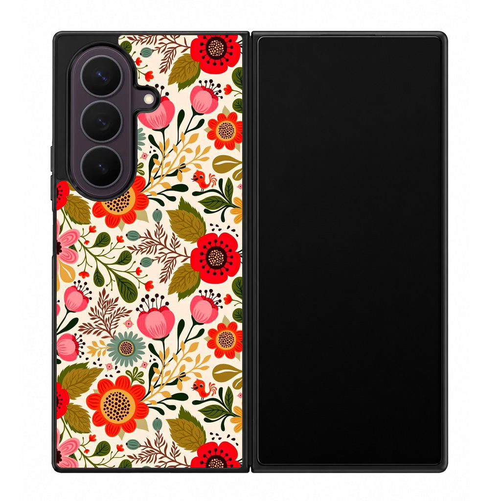 Hello Spring Pattern Samsung Galaxy Z Fold 8 Ultra Case