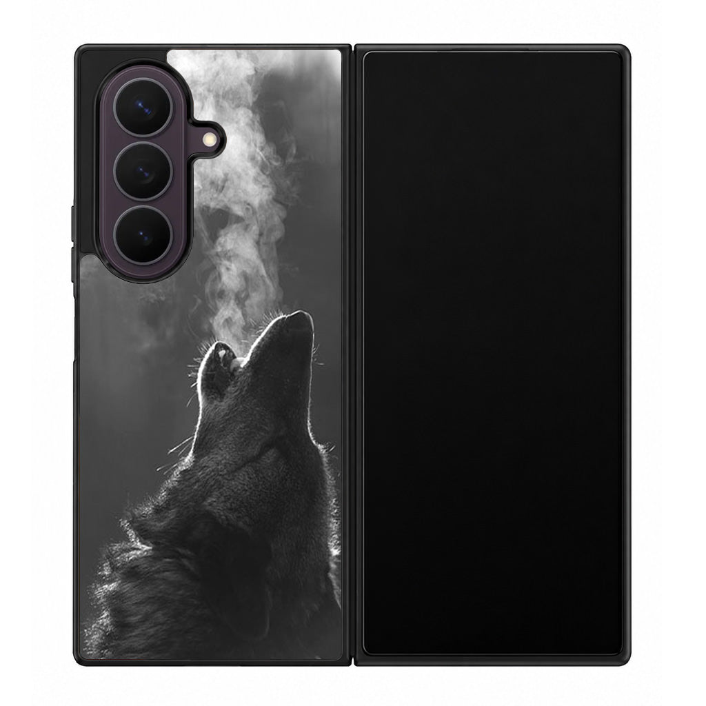 Howling Wolves Black and White Samsung Galaxy Z Fold 8 Ultra Case