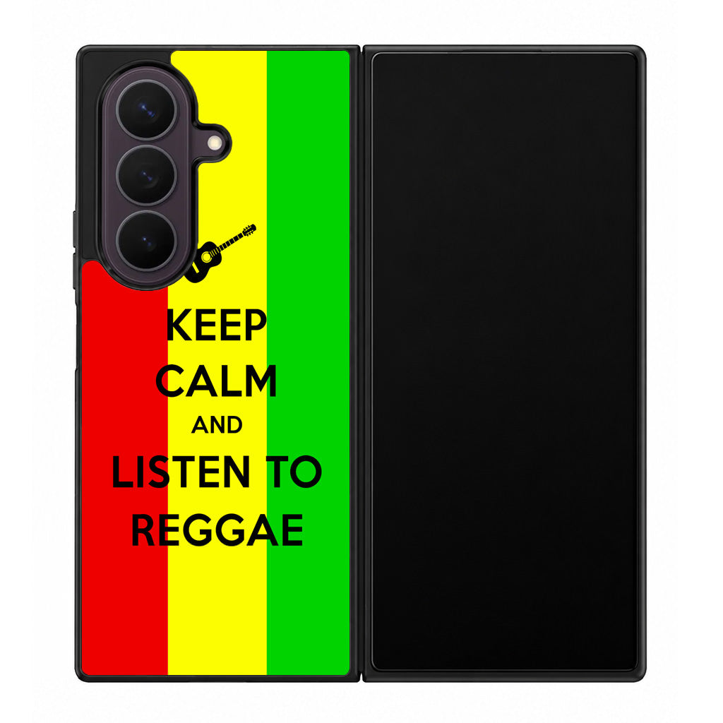 Keep Calm and Listen to Reggae Samsung Galaxy Z Fold 8 Ultra Case
