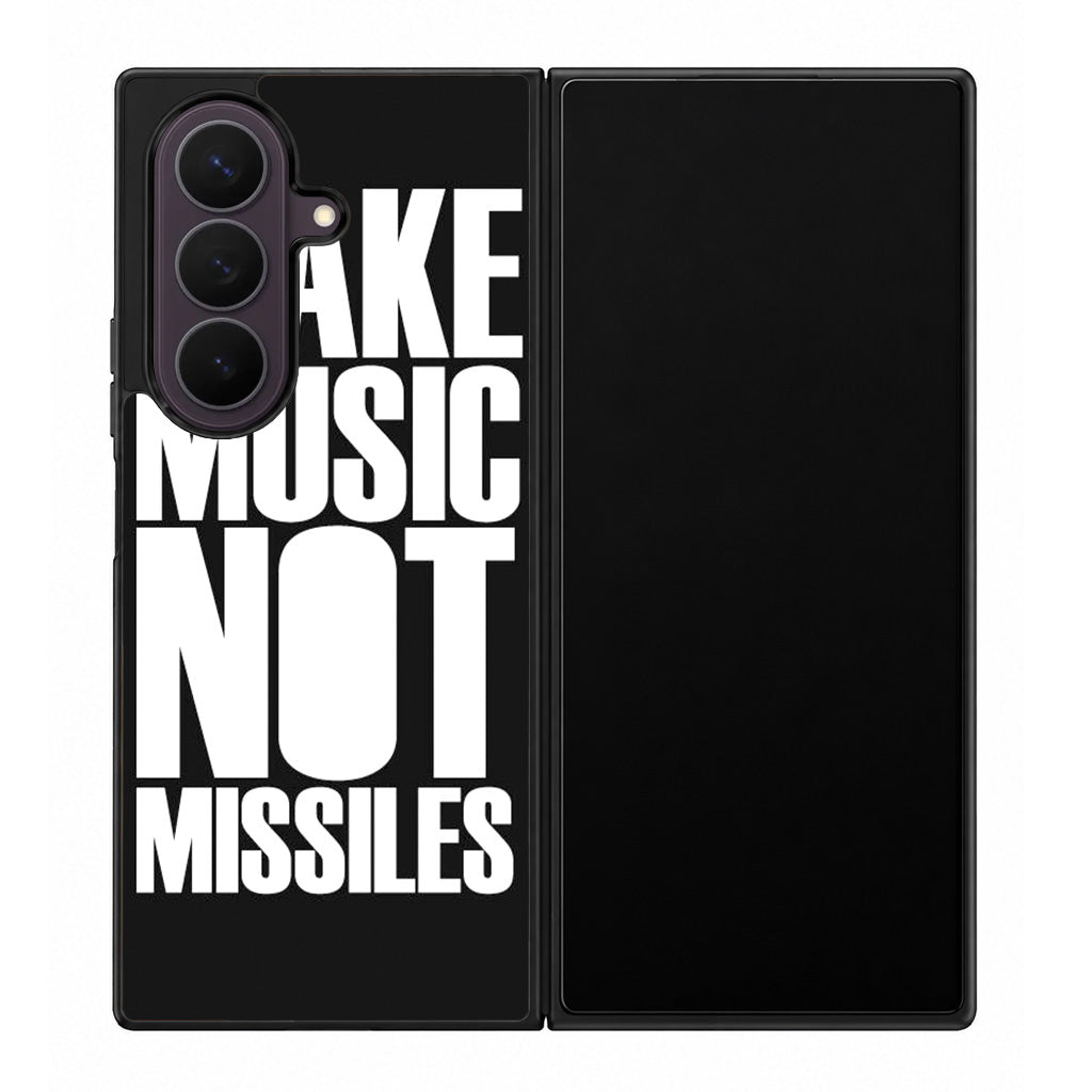 Make Music Not Missiles Samsung Galaxy Z Fold 8 Ultra Case