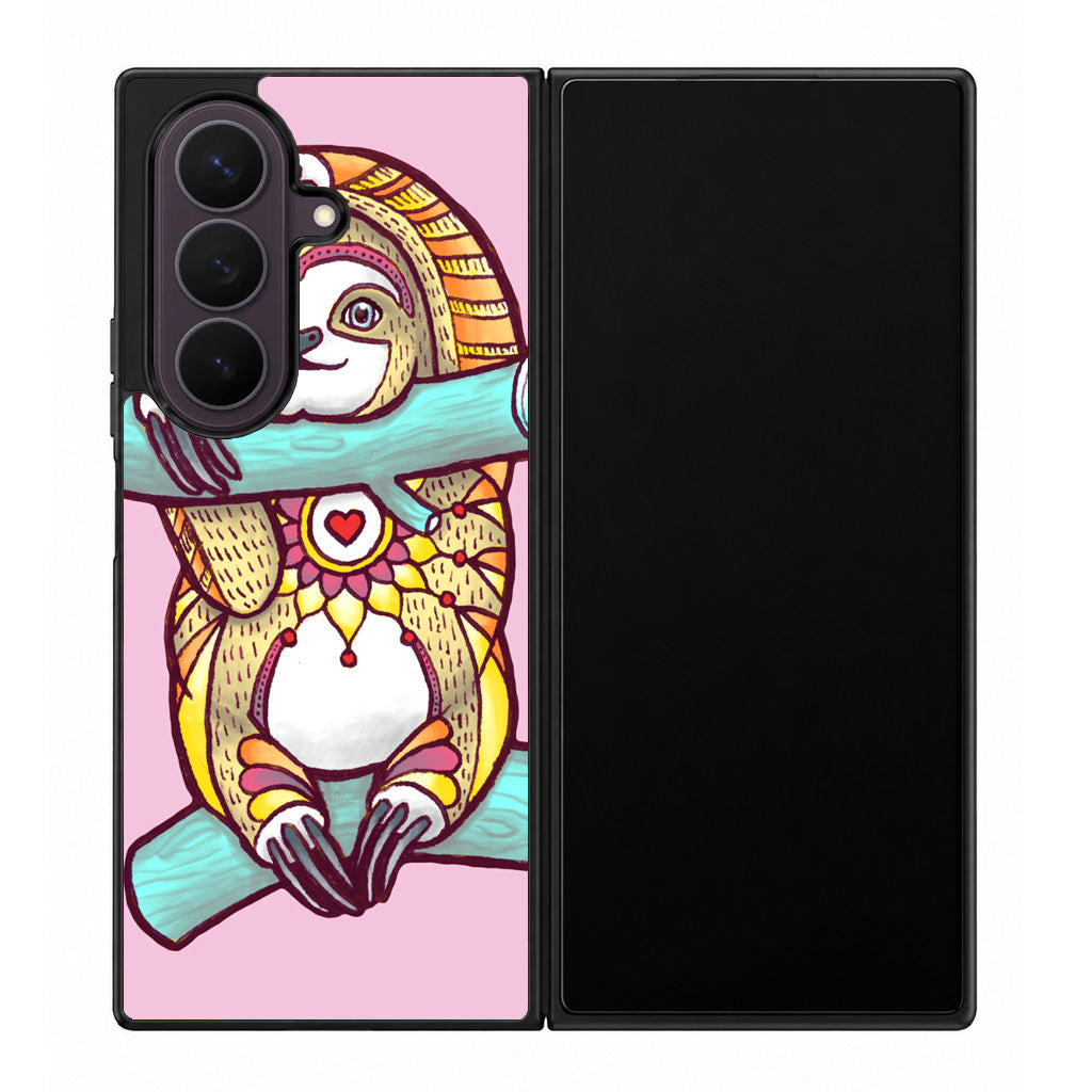 Mandala Sloth Samsung Galaxy Z Fold 8 Ultra Case