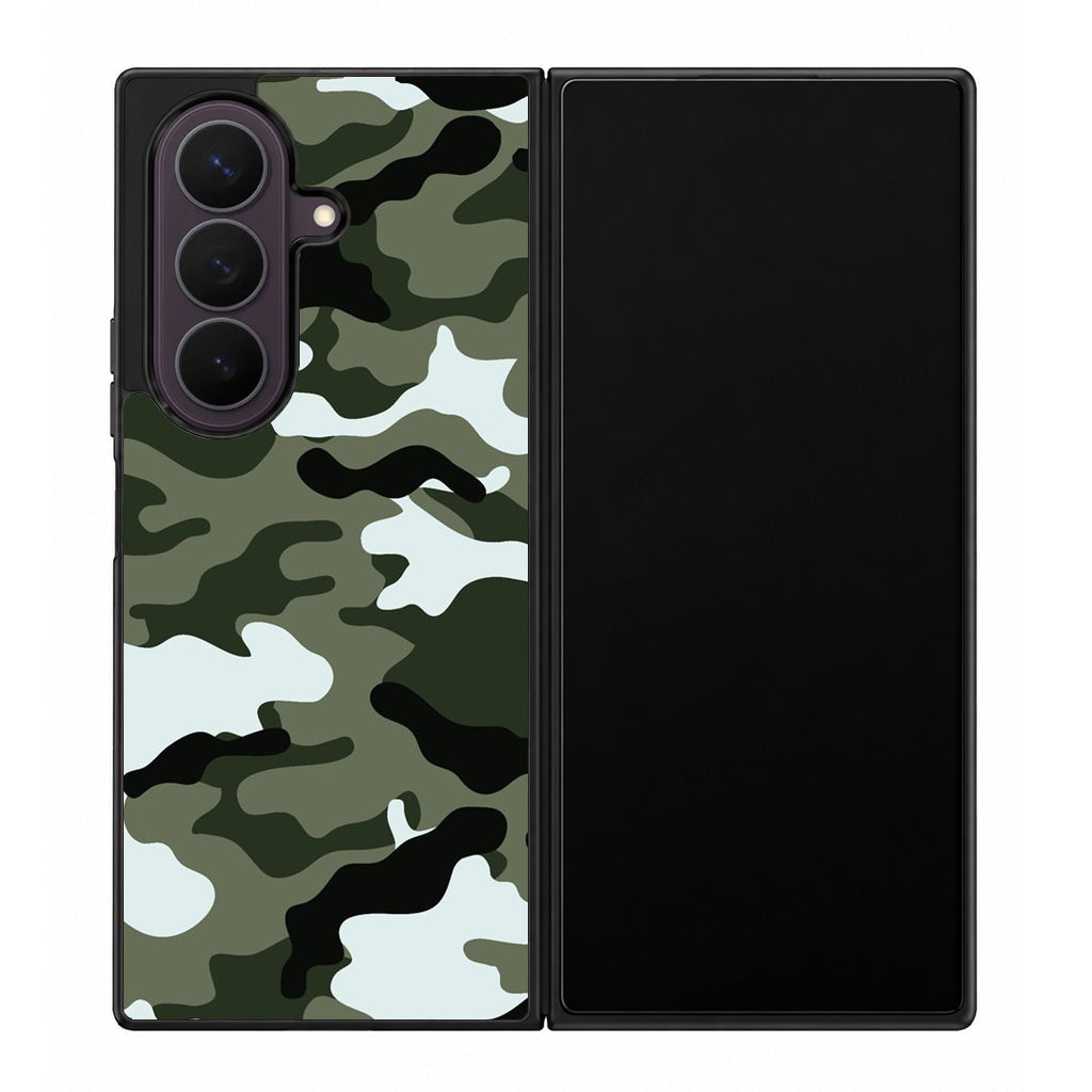 Military Green Camo Samsung Galaxy Z Fold 8 Ultra Case