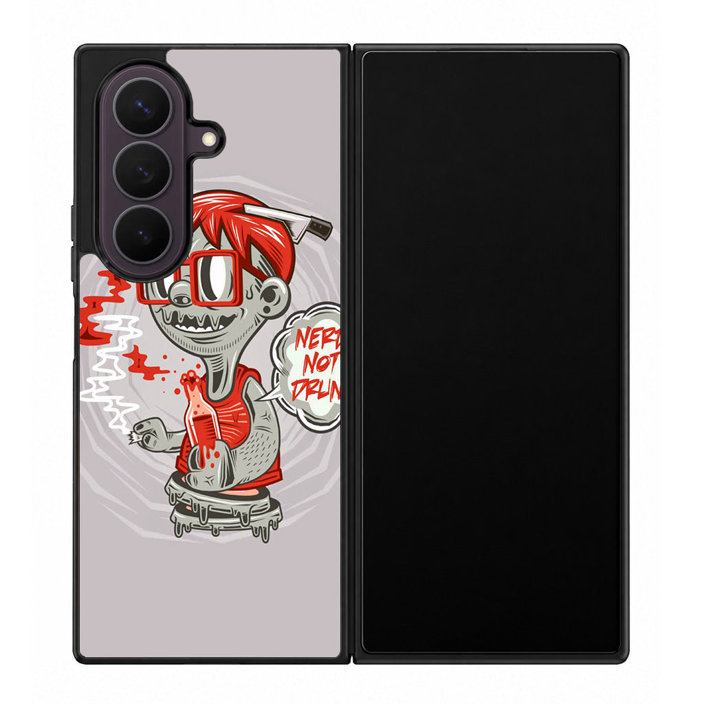 Nerd Not Drunk Zombie Samsung Galaxy Z Fold 8 Ultra Case