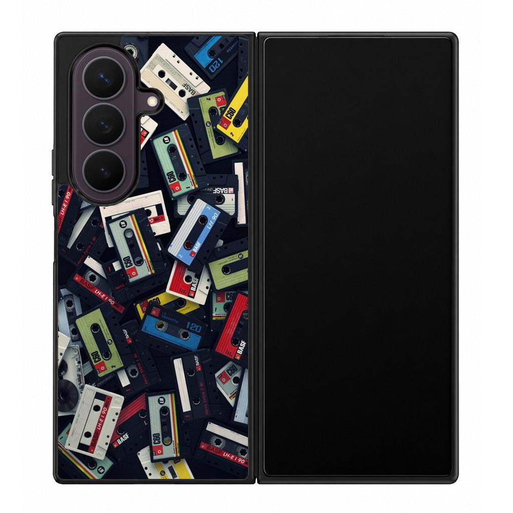 Old Vintage Cassettes Samsung Galaxy Z Fold 8 Ultra Case