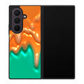 Orange Paint Dripping Samsung Galaxy Z Fold 8 Ultra Case