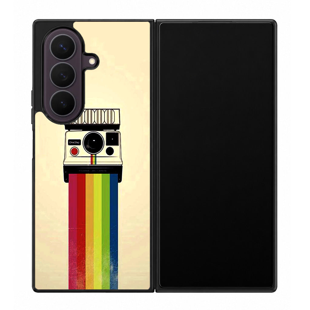 Polaroid Camera Colorful Rainbow Samsung Galaxy Z Fold 8 Ultra Case