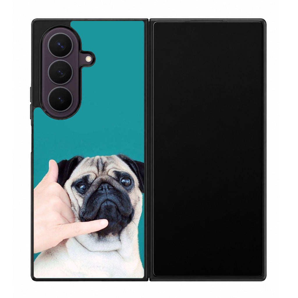 Pug is on the Phone Samsung Galaxy Z Fold 8 Ultra Case