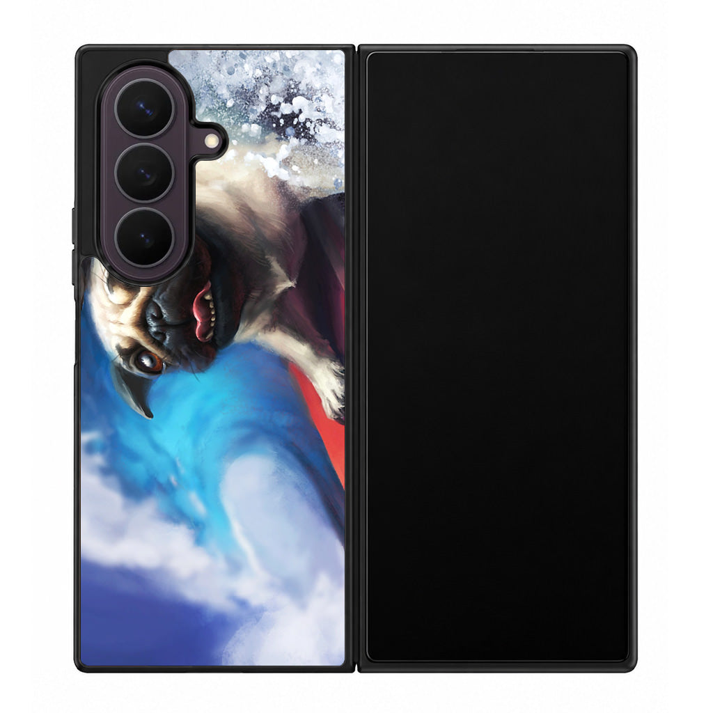 Pug Surfers Samsung Galaxy Z Fold 8 Ultra Case