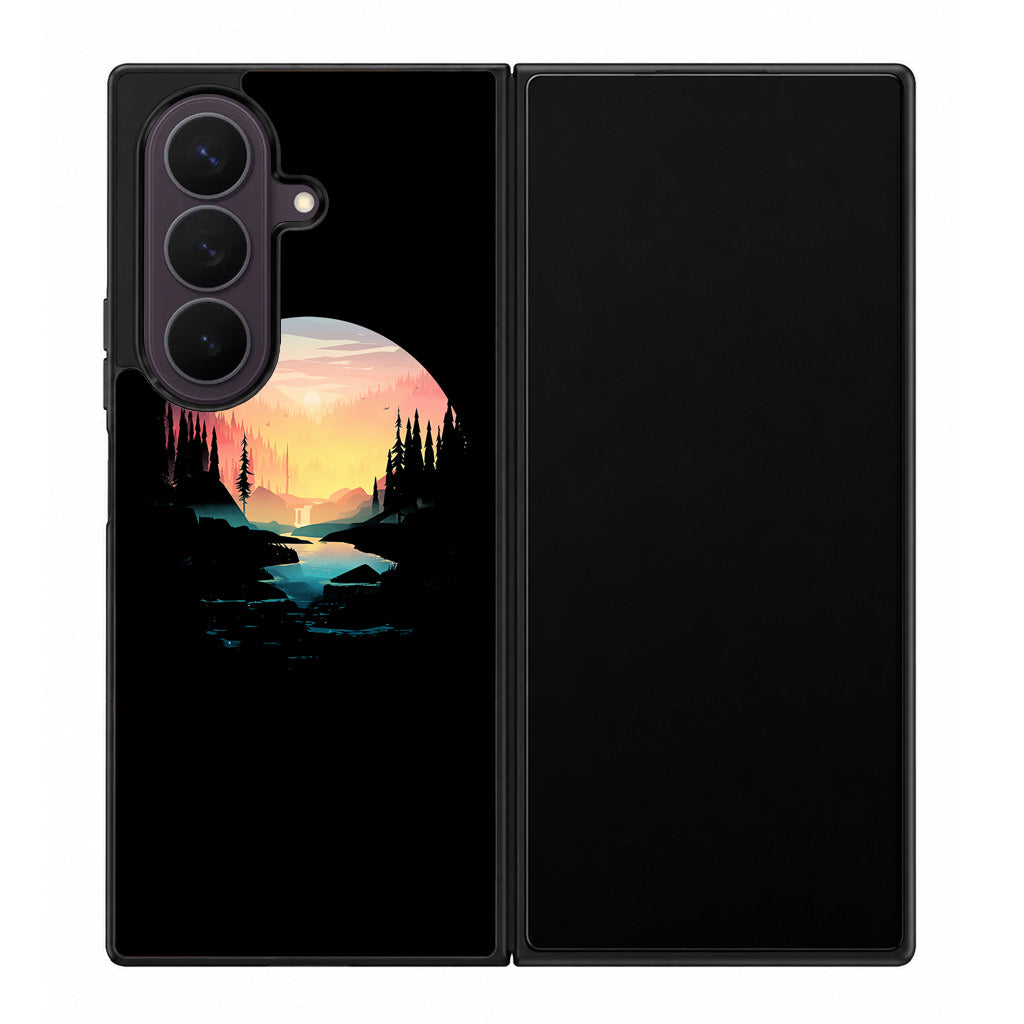 River Path at Dusk Samsung Galaxy Z Fold 8 Ultra Case