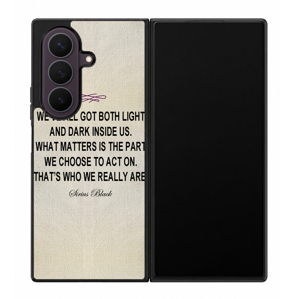 Sirius Black Quote Samsung Galaxy Z Fold 8 Ultra Case