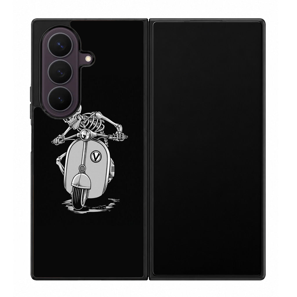 Skeleton Rides Scooter Samsung Galaxy Z Fold 8 Ultra Case