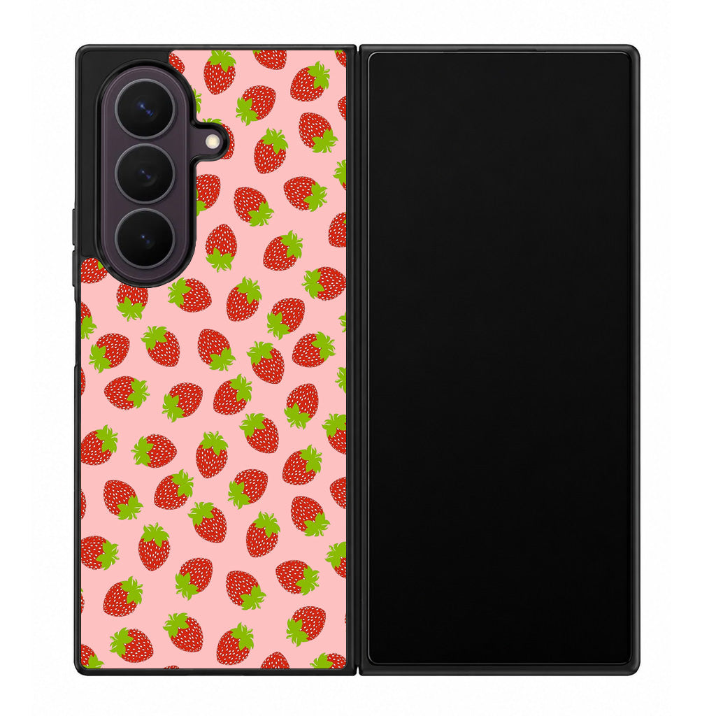 Strawberries Pattern Samsung Galaxy Z Fold 8 Ultra Case