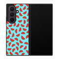 Watermelon Fruit Pattern Blue Samsung Galaxy Z Fold 8 Ultra Case
