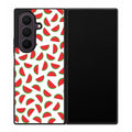 Watermelon Fruit Pattern White Samsung Galaxy Z Fold 8 Ultra Case