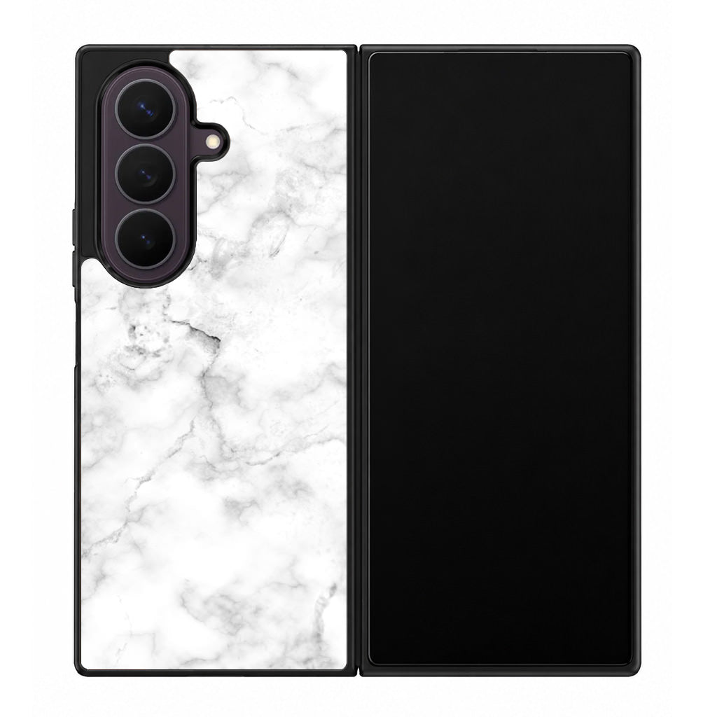 White Marble Samsung Galaxy Z Fold 8 Ultra Case