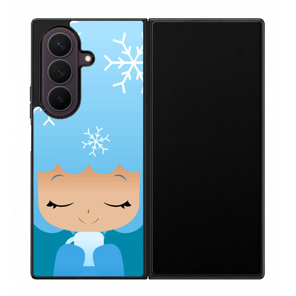 Winter Afro Girl Samsung Galaxy Z Fold 8 Ultra Case